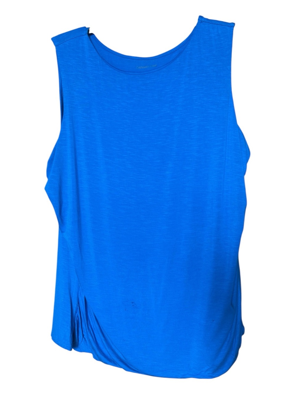 Coldwater Creek Royal Blue Side Ruched Sleeveless Tank Top Plus Size 1X